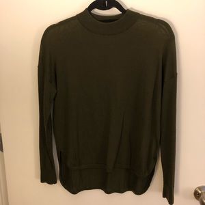 Madewell Olive Mock Neck Sweater